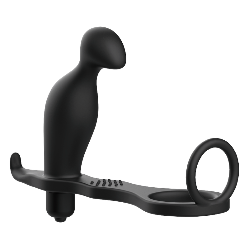Plug anal avec anneau en silicone noir 12 CM — ADDICTED TOYS, vue 4