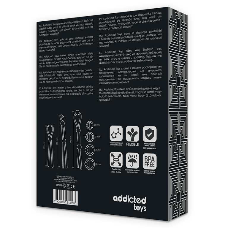 Ensemble danneau pénial flexible en silicone 7 pièces — ADDICTED TOYS, vue 8