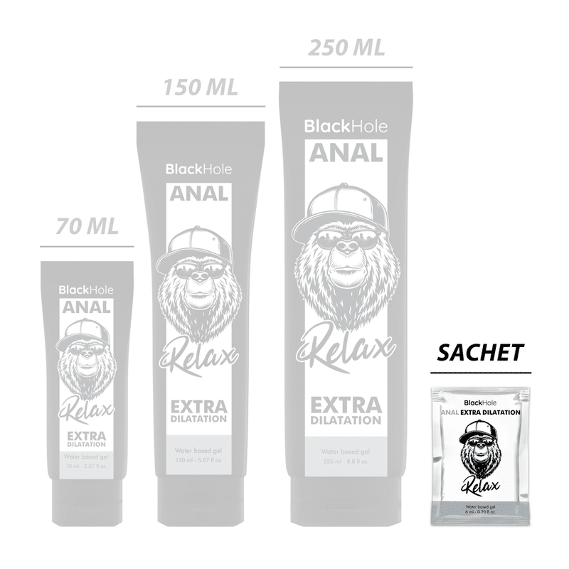Gel à base d'eau extra dilatation 6 ML dose unique — BLACK HOLE, vue 2
