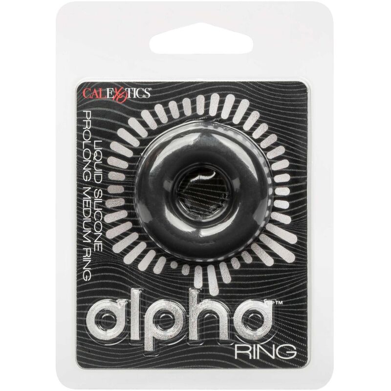 Alpha bague moyenne prolong noir — CALEXOTICS, vue 3