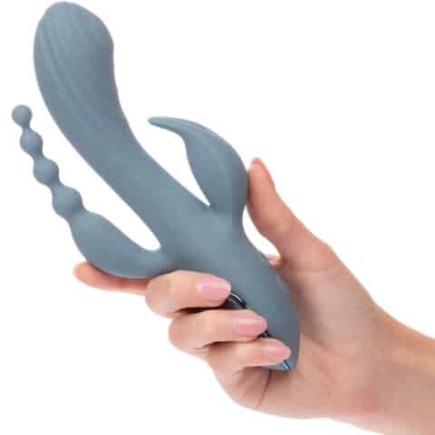Vibrateur triple ecstasy gris — CALEXOTICS