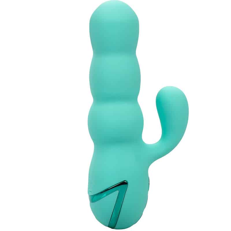 Vibrateur DEL MAR diva rabbir aqua green par california dreaming — CALEXOTICS, vue 5