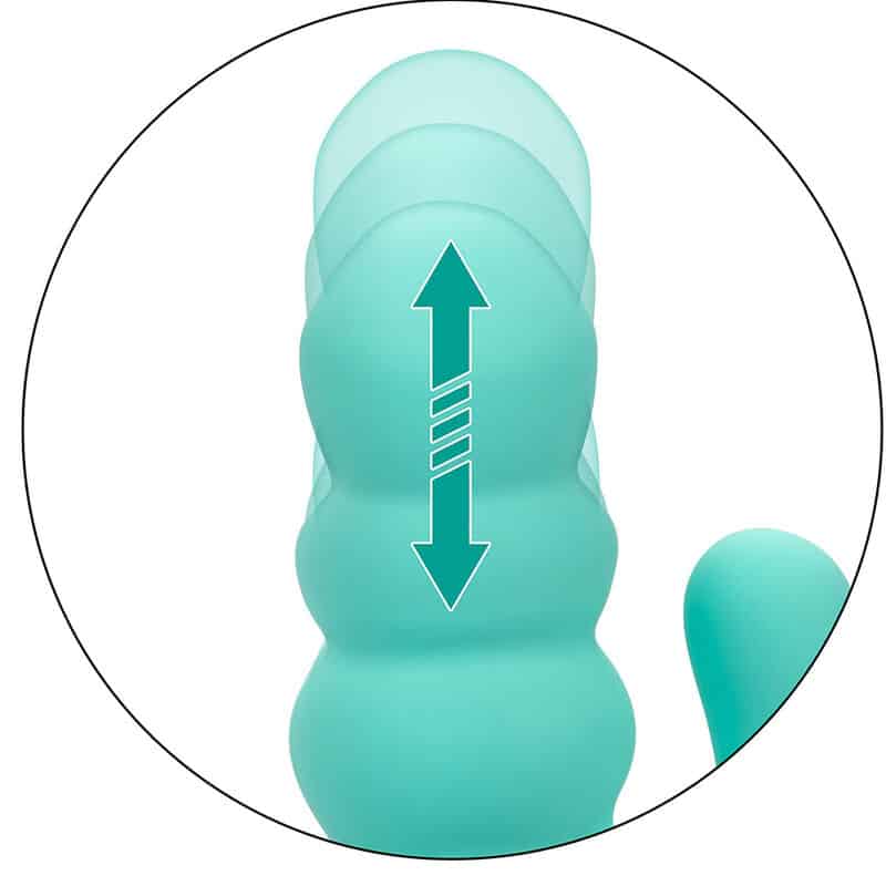 Vibrateur DEL MAR diva rabbir aqua green par california dreaming — CALEXOTICS, vue 11