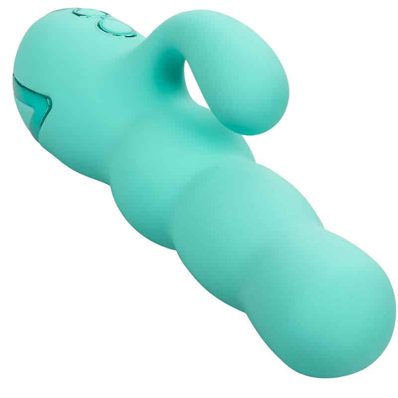 Vibrateur DEL MAR diva rabbir aqua green par california dreaming — CALEXOTICS, vue 7