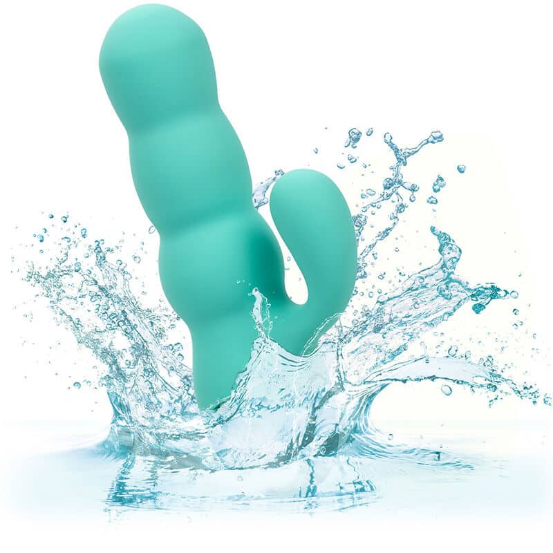 Vibrateur DEL MAR diva rabbir aqua green par california dreaming — CALEXOTICS, vue 8