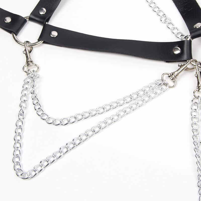 Soutien-gorge harnais avec chaîne détail taille unique — SUBBLIME, vue 5