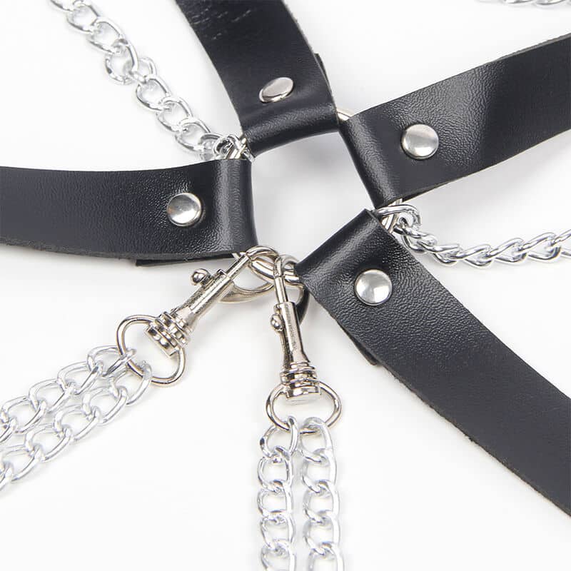 Soutien-gorge harnais avec chaîne détail taille unique — SUBBLIME, vue 4