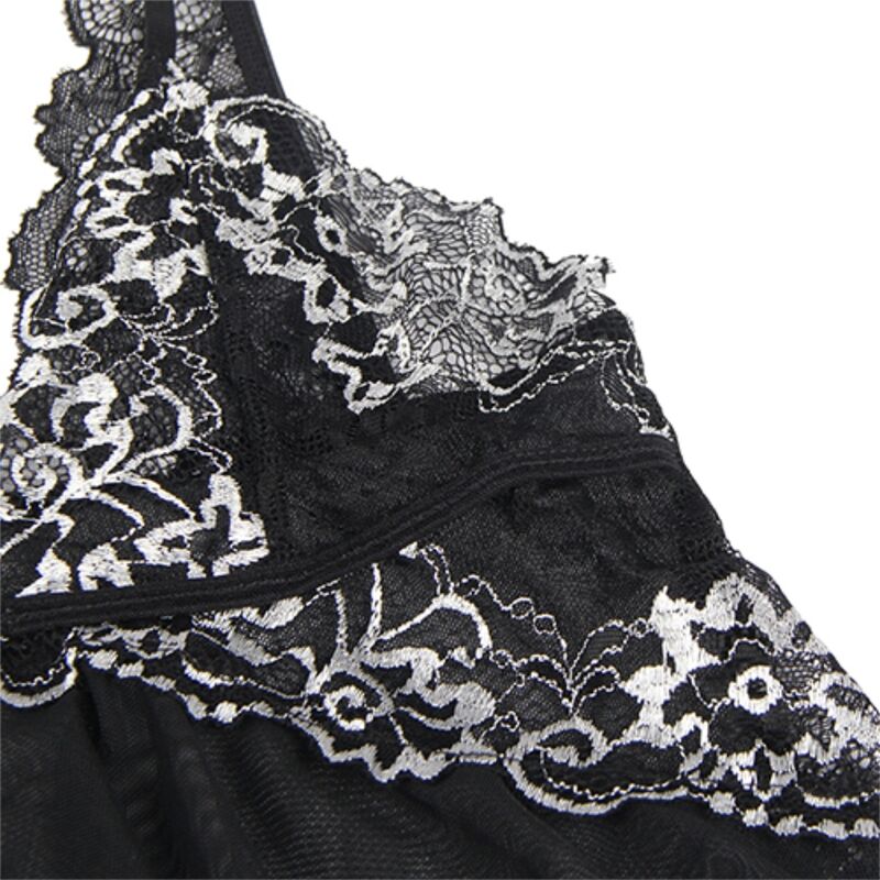 Babydoll tissu tulle poitrine dentelle S/M — SUBBLIME, vue 10