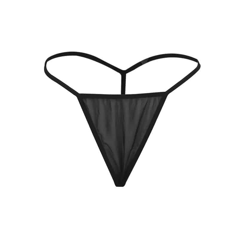 Tissu tulle babydoll avec dentelle et détail fleur noir L/XL — SUBBLIME, vue 4