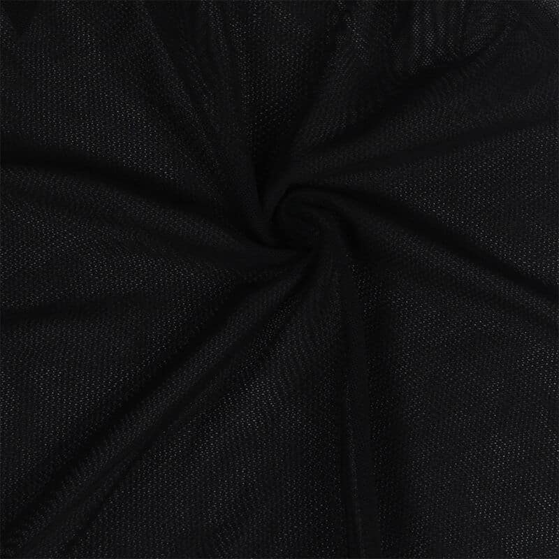 Tissu tulle babydoll avec dentelle et détail fleur noir L/XL — SUBBLIME, vue 6