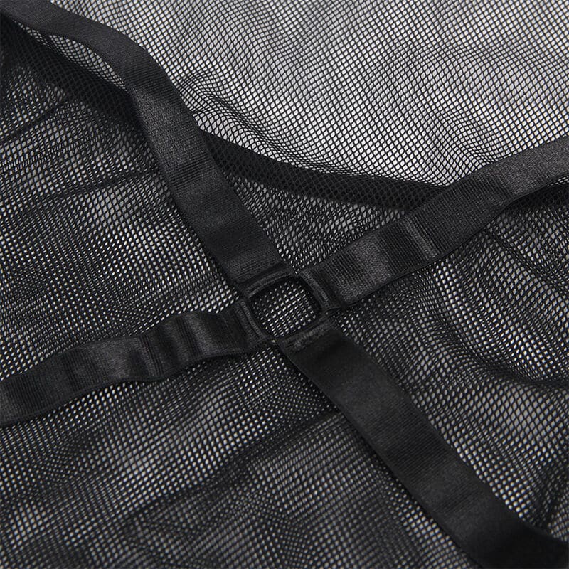 Robe transparente DOS liquide noir S/M — SUBLLIME, vue 6