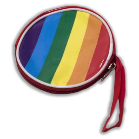 Porte-monnaie ronde drapeau lgbt