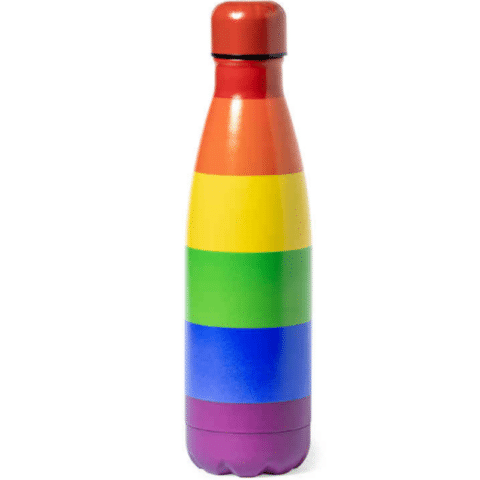 Chauffe-eau métallique avec le drapeau lgbt