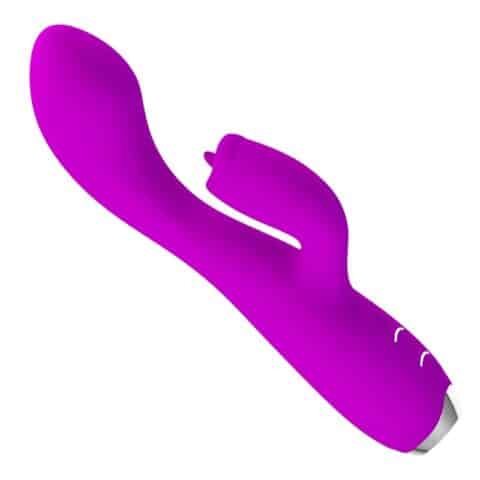 Vibrateur lapin rechargeable gloria imperméable violet — PRETTY LOVE