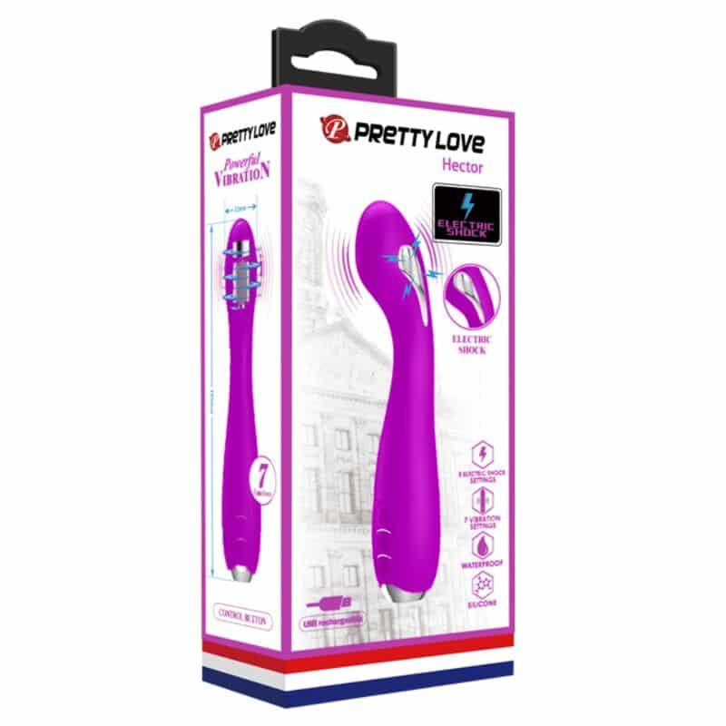 Vibrateur électrochoc rechargeable hector-imperméable violet — PRETTY LOVE, vue 8