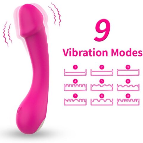 Gode vibrateur spot G silicone fuchsia — ARMONY