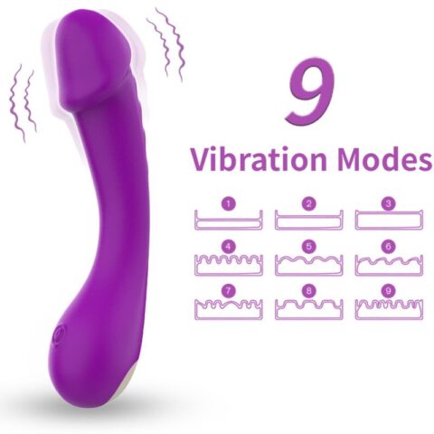 Gode vibrateur spot G silicone violet — ARMONY
