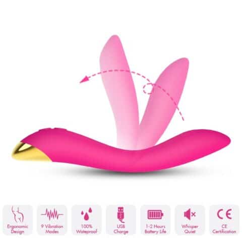Vibrateur flamingo multiposition fuchsia — ARMONY