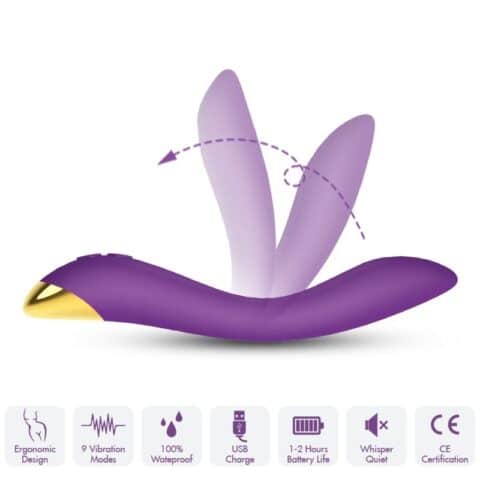 Vibrateur flamingo multiposition violet — ARMONY