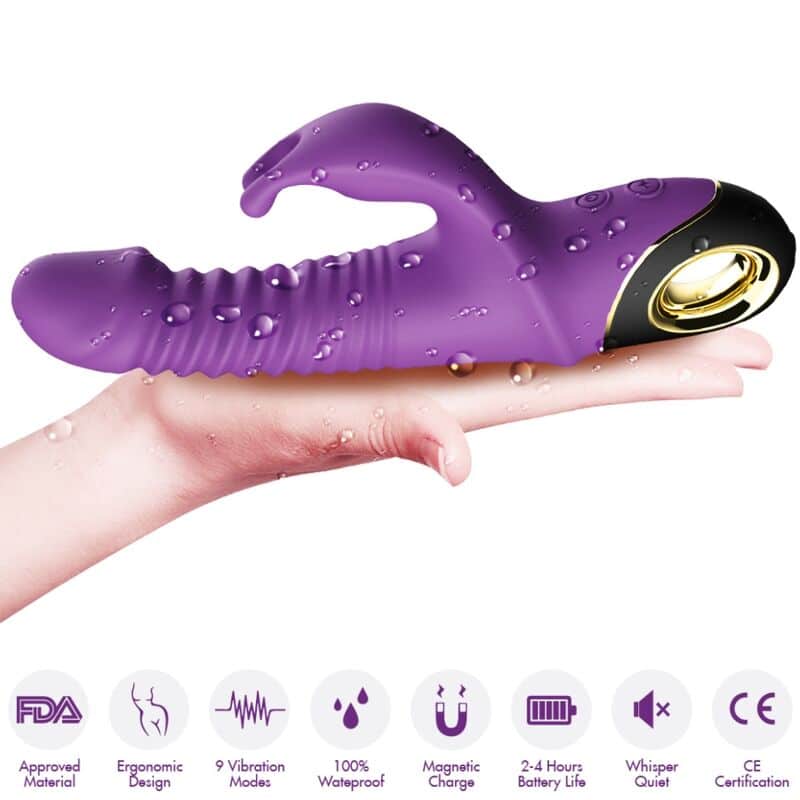 Zing gode vibrateur lapin violet — ARMONY, vue 4