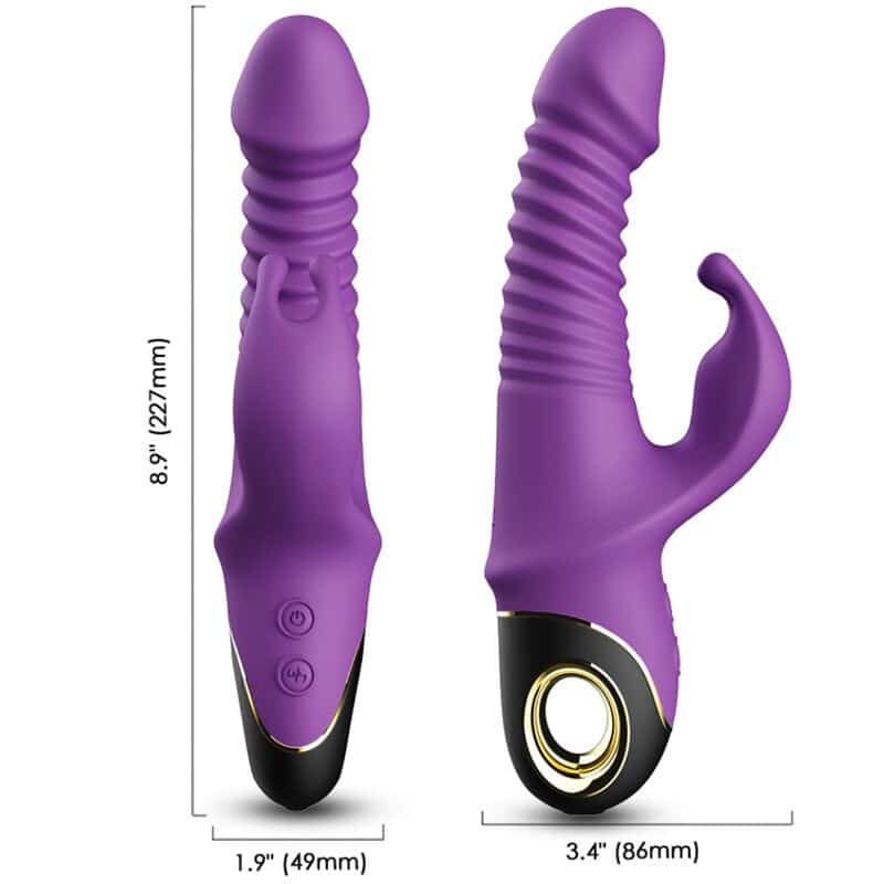 Zing gode vibrateur lapin violet — ARMONY, vue 3