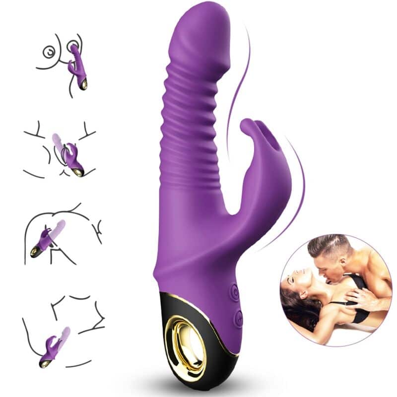 Zing gode vibrateur lapin violet — ARMONY, vue 2