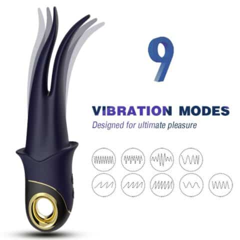 Vibrateur shadow double tête teasing bleu — ARMONY