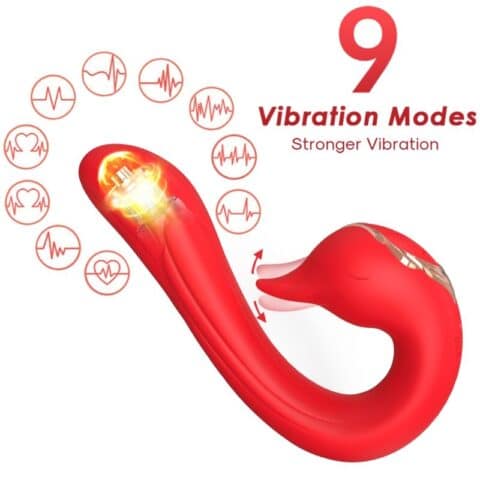 Vibrateur delfin multiposition & effet chaleur rouge — ARMONY