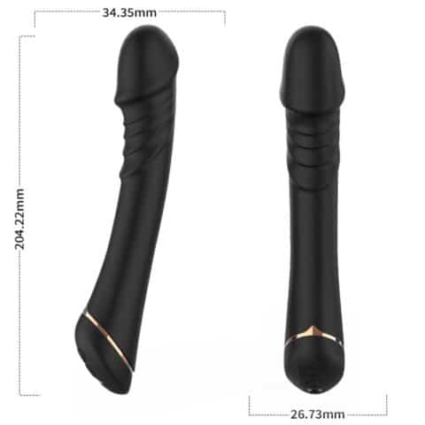 Gode vibrateur silicone noir — ARMONY