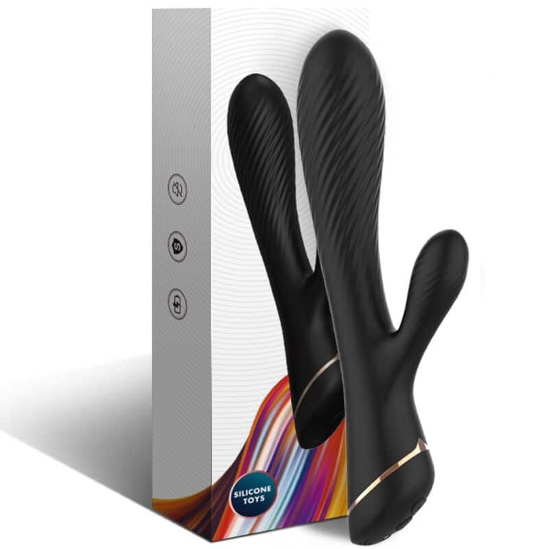 Vibrateur lapin silicone noir — ARMONY, vue 4