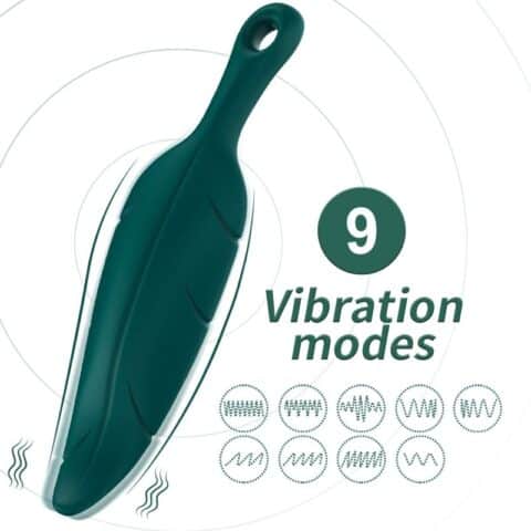 Stimulateur & vibrateur vert feuille — ARMONY