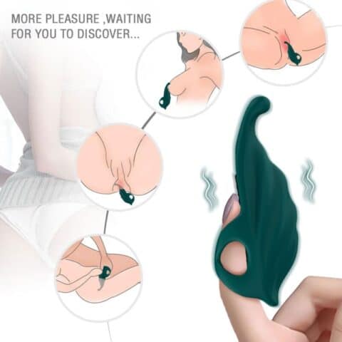 Stimulateur de doigts & vibrateur vert — ARMONY