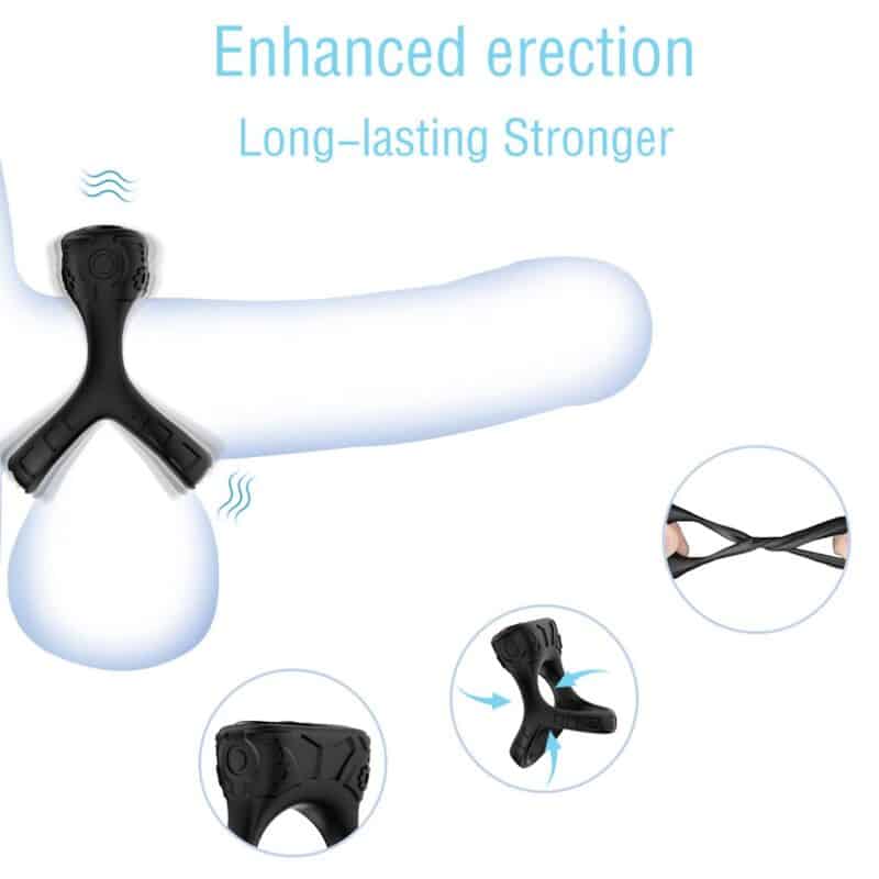 Anneau vibrateur & multiposition noir — ARMONY, vue 2