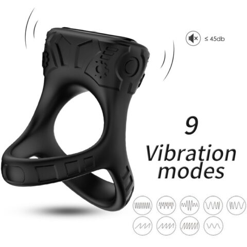Anneau vibrateur & multiposition noir — ARMONY
