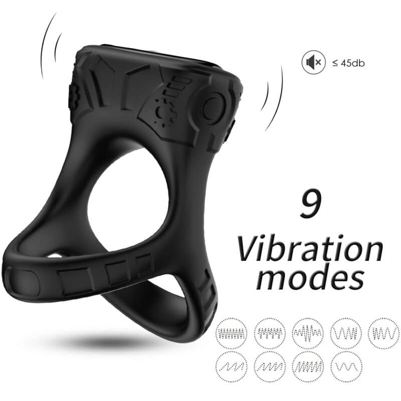 Anneau vibrateur & multiposition noir — ARMONY