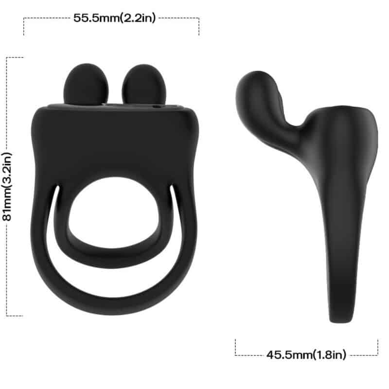 Anneau vibrateur lapin noir — ARMONY, vue 4