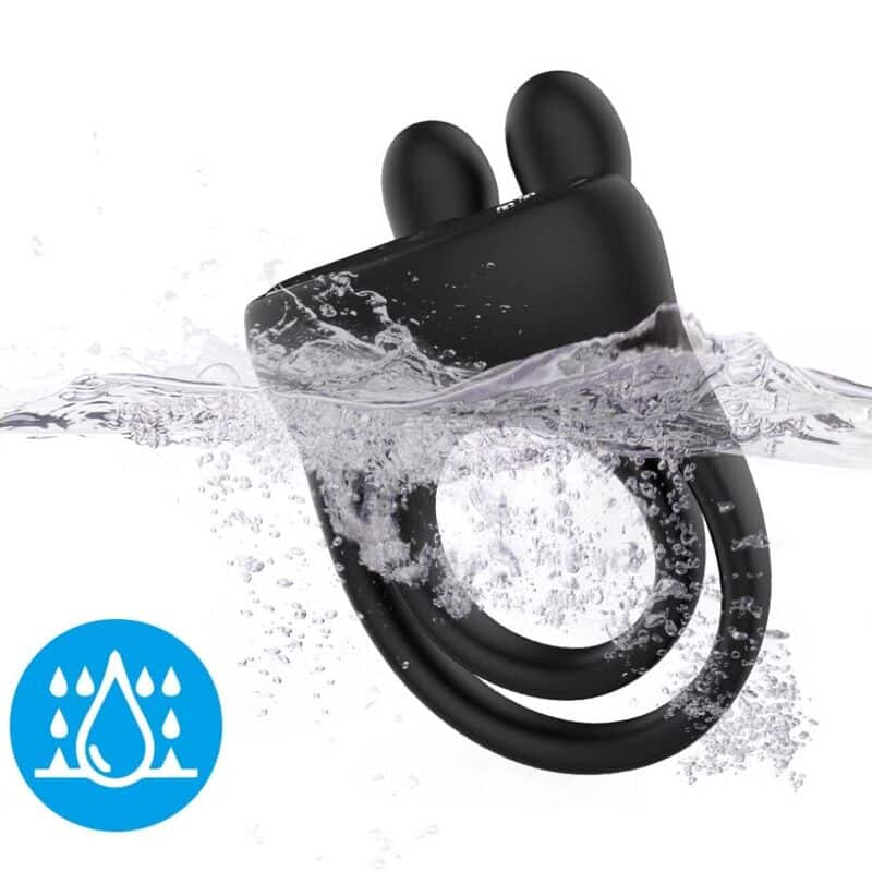 Anneau vibrateur lapin noir — ARMONY, vue 3
