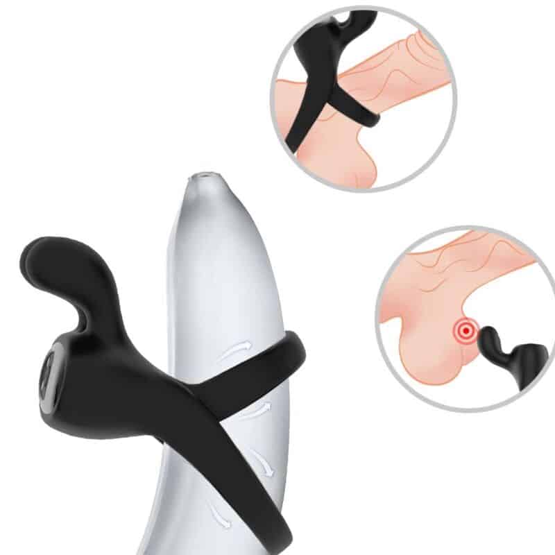 Anneau vibrateur lapin noir — ARMONY, vue 2