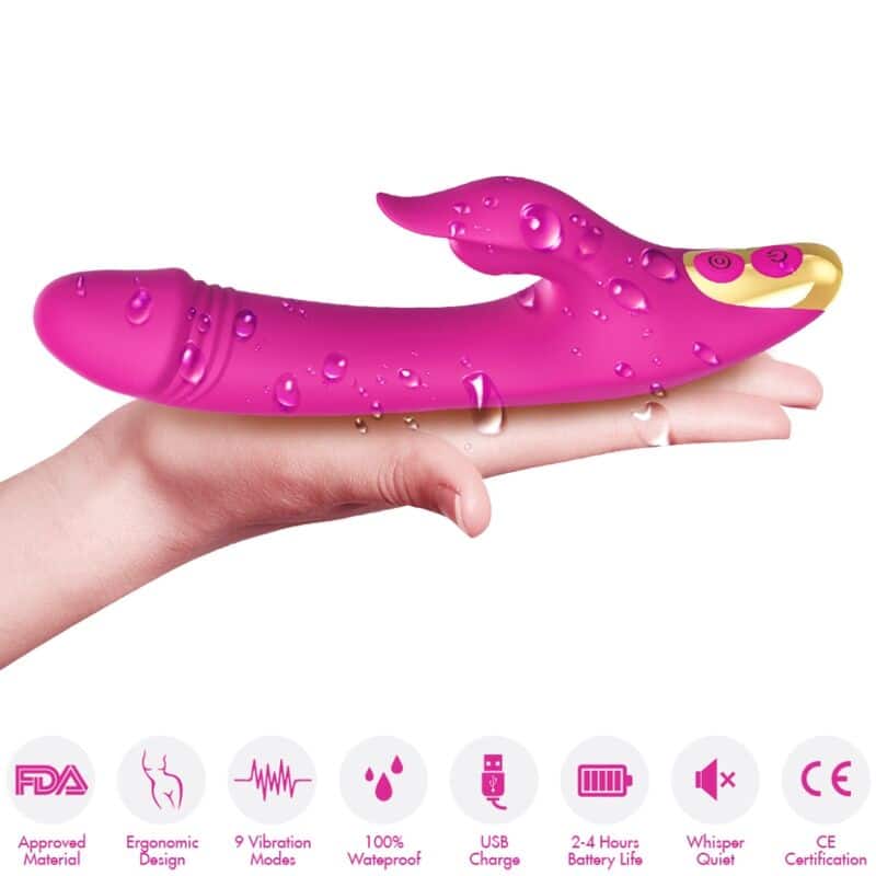 Ventouse love clitoris & point G fuchsia — ARMONY, vue 3