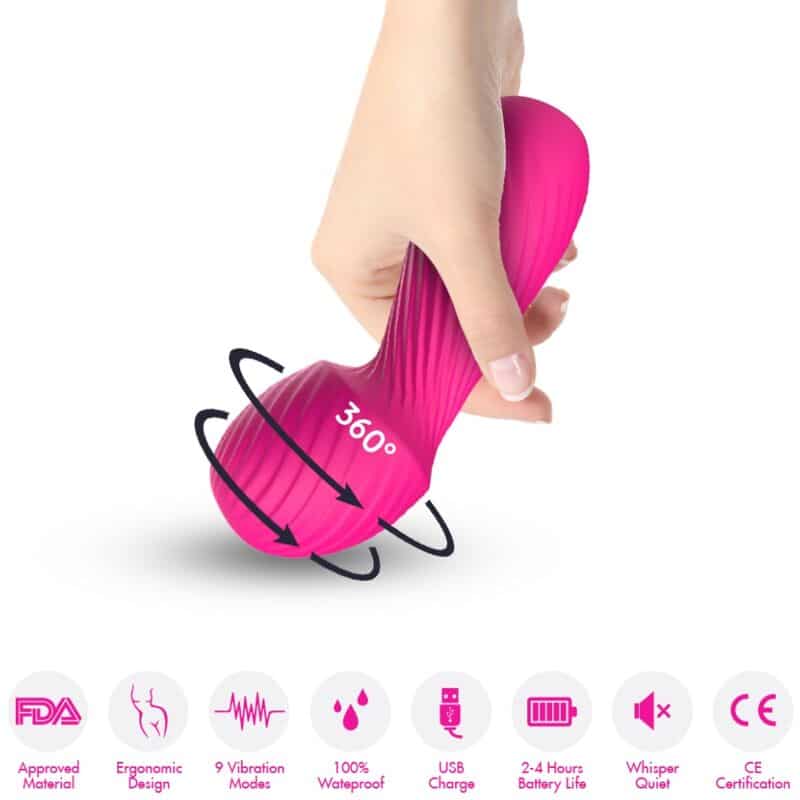 Dazzle massager & vibrateur petit fuchsia — ARMONY, vue 2