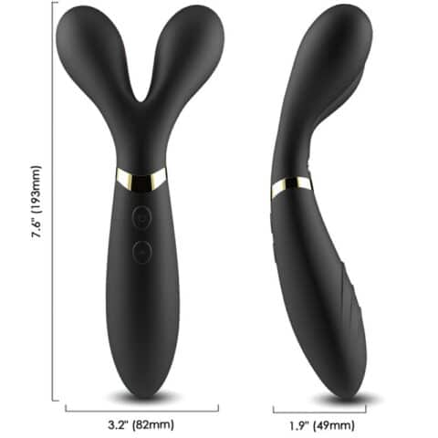 Y-wand massage & vibrateur double tête noir — ARMONY