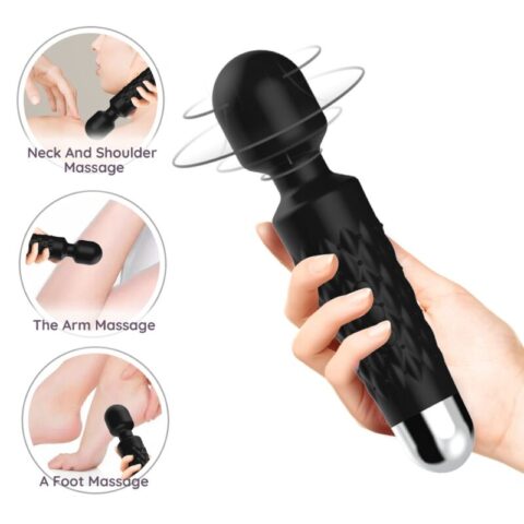 Masseur et vibrateur postman tête super flexible noir — ARMONY