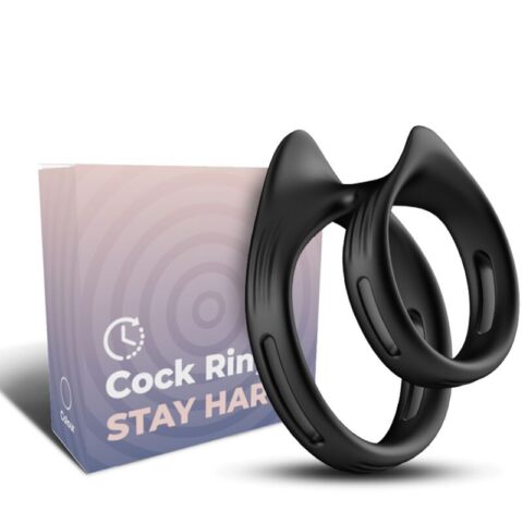 Bague double élastique dualring noir — ARMONY