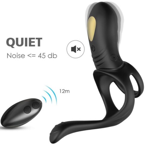 JOY jumper ring vibrateur pour couples & télécommande anal plug noir — ARMONY