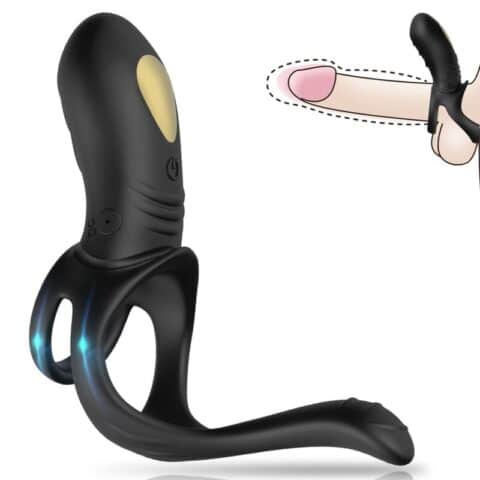 Vibrateur jumper ring pour couples & plug anal noir — ARMONY