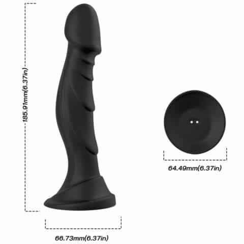 Gode vibrateur & plug anal télécommande noir — ARMONY
