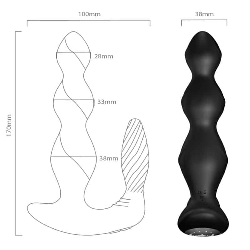 Manfun vibrateur & stimulateur anal plug télécommande noir — ARMONY, vue 4