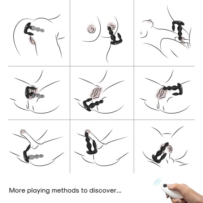 Manfun vibrateur & stimulateur anal plug télécommande noir — ARMONY, vue 2