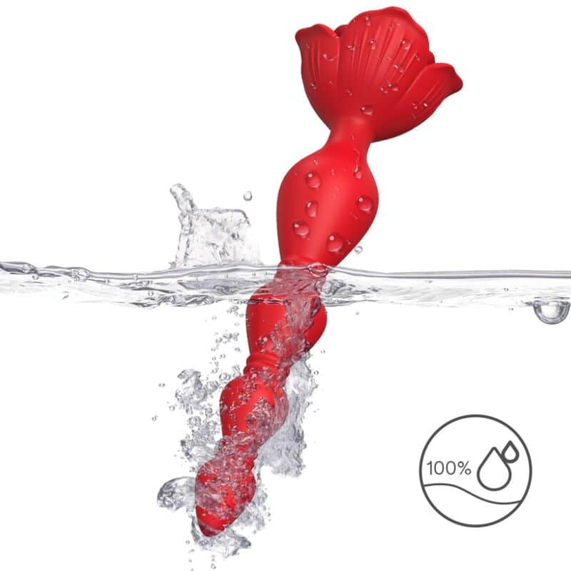 Vibrateur rose pagode & plug anal rouge — ARMONY, vue 3
