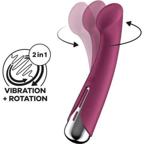 Spinning g-sport 1 vibrateur rotator rouge — SATISFYER